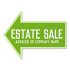 Vente immobilière Entreprise vert clair Flèche dir