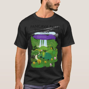 Pancava Falls pindlerv Mln Czechia travel poster T-Shirt
