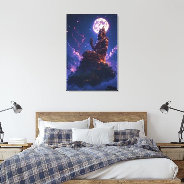 Pancer Jagat (Center of the Universe/World) Canvas Print (Insitu(Bedroom))