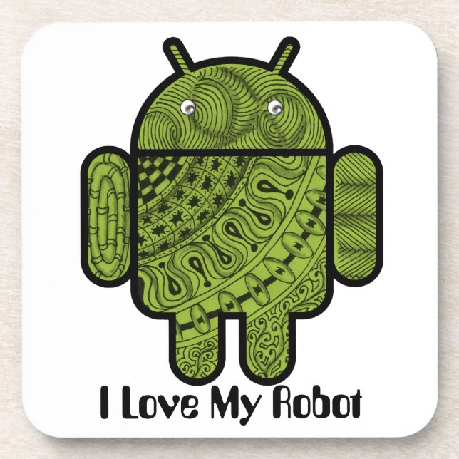 Pancho Doodle Character for the Android™ robot Coaster (Front)