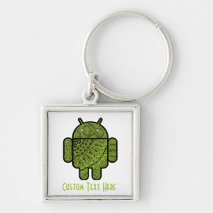 Pancho Doodle Character for the Android™ robot Keychain
