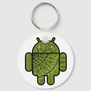 Pancho Doodle Character for the Android™ robot Keychain