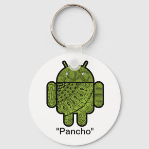 Pancho Doodle Character for the Android™ robot Keychain