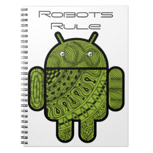 Pancho Doodle Character for the Android™ robot Notebook