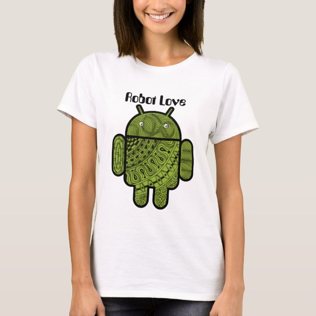 Pancho Doodle Character for the Android™ robot T-Shirt (Front)