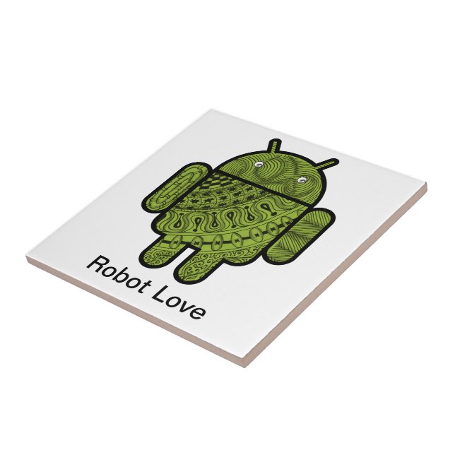 Pancho Doodle Character for the Android™ robot Tile (Side)