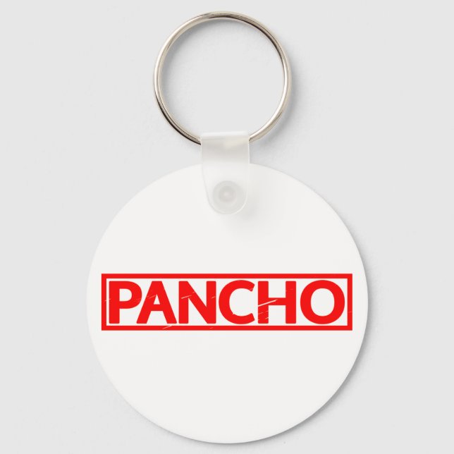 Pancho Stamp Keychain (Front)