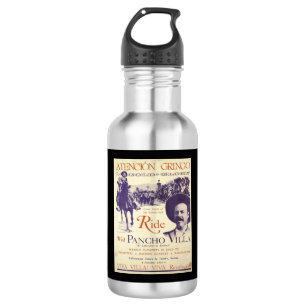 Pancho Villa 🔥 Mexican Hero General 532 Ml Water Bottle