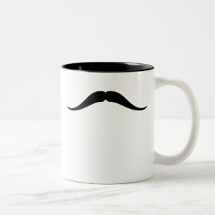 Pancho Villa Moustache Two-Tone Coffee Mug