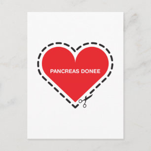 Pancreas Donee 'Get well soon' Postcard
