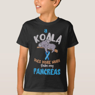 Pancreas Fun Koala Pancreas Diabetes Awareness Dia T-Shirt