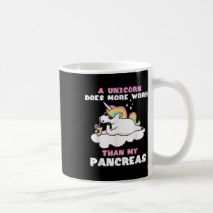 Pancreas Funny Unicorn Type 1 Diabetes Blood Coffee Mug