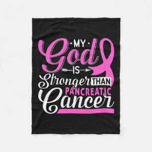 Pancreatic Awareness Ribbon Tee Pancreatic Cancer Fleece Blanket