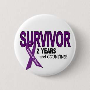 Pancreatic Cancer 2 YEAR SURVIVOR 2 Inch Round Button