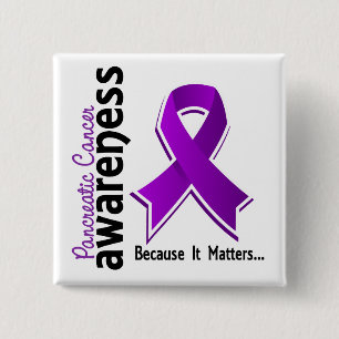 Pancreatic Cancer Awareness 5 2 Inch Square Button