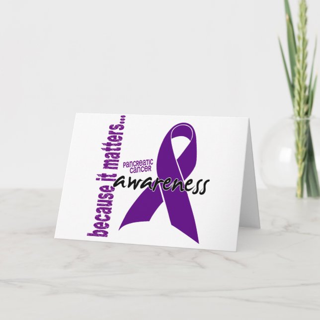 Pancreatic Cancer Awareness Card (Front)