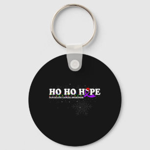 Pancreatic Cancer Awareness Christmas Wish Keychain