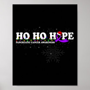 Pancreatic Cancer Awareness Christmas Wish  Poster
