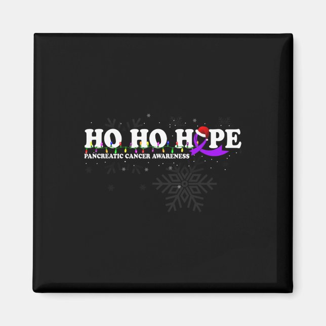 PANCREATIC CANCER AWARENESS Flower We Don't Know H Magnet (Front)