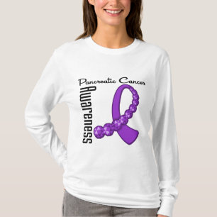 Pancreatic Cancer Awareness Gemstone Ribbon T-Shirt