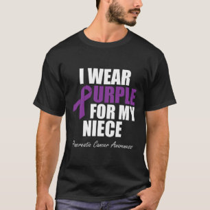 Pancreatic Cancer Awareness I Wear Purple For My N T-Shirt