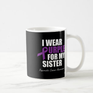 Pancreatic Cancer Awareness I Wear Purple For My S Coffee Mug