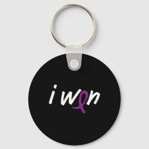 Pancreatic Cancer Awareness - I Won Survivor Fight Keychain