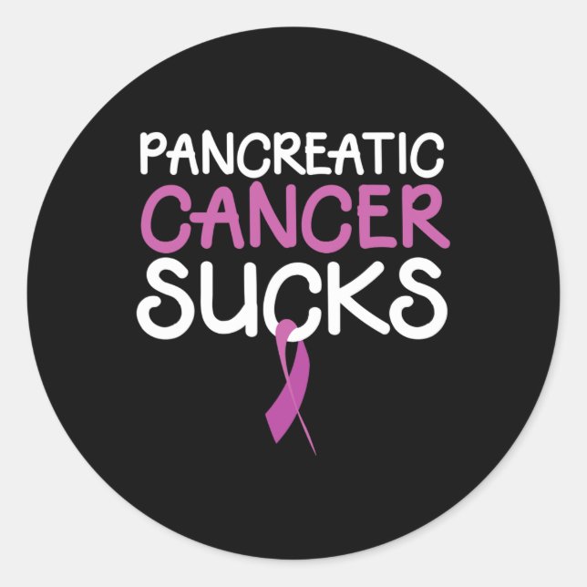 Pancreatic Cancer Awareness Month November  Classic Round Sticker (Front)