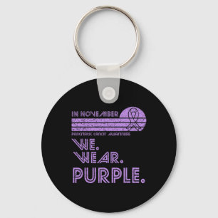 Pancreatic Cancer Awareness Month November Wear Pu Keychain
