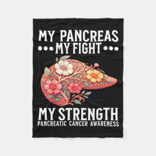 Pancreatic Cancer Awareness Pancreatic Cancer  Fleece Blanket