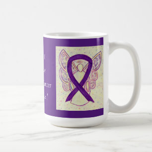 Pancreatic Cancer Awareness Ribbon Custom Mug