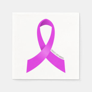 Pancreatic Cancer Awareness Ribbon Napkin