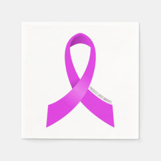 Pancreatic Cancer Awareness Ribbon Napkin
