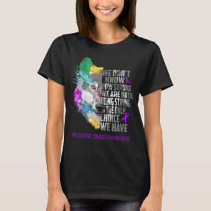 Pancreatic Cancer Awareness Ribbon Support Gifts T-Shirt