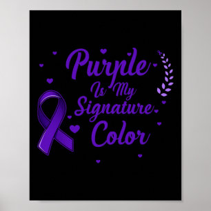 Pancreatic Cancer Awareness Support Fight Month No Poster