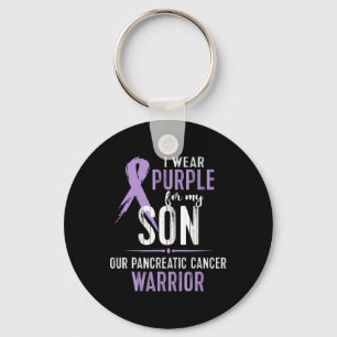 Pancreatic Cancer Awareness Support Son Walk Run Keychain