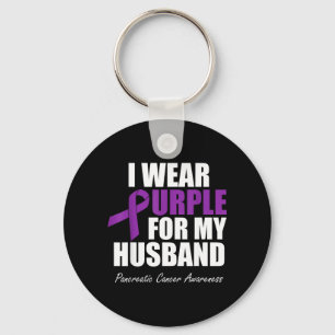 Pancreatic Cancer Awareness Wear Purple For Keychain