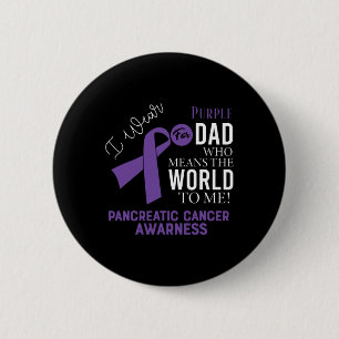 Pancreatic Cancer Fight Cancer Ribbon 17 2 Inch Round Button