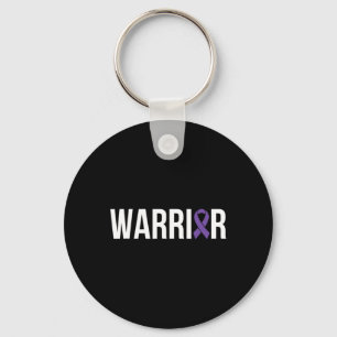 Pancreatic Cancer Fight Cancer Ribbon 4  Keychain