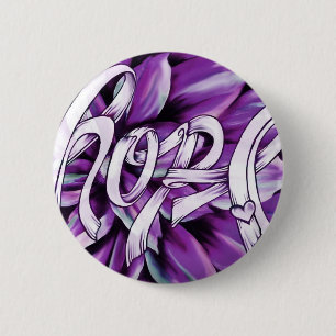 Pancreatic cancer floral hope products 2 inch round button