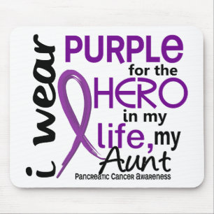 Pancreatic Cancer For My Hero My Aunt 2 Mouse Pad