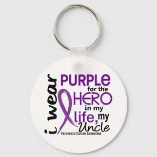 Pancreatic Cancer For My Hero My Uncle 2 Keychain