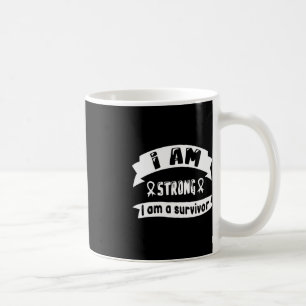 Pancreatic Cancer I Am Strong I Am A Survivor  Coffee Mug