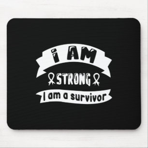 Pancreatic Cancer I Am Strong I Am A Survivor Mouse Pad