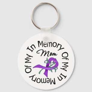Pancreatic Cancer In Memory of My Mom Keychain