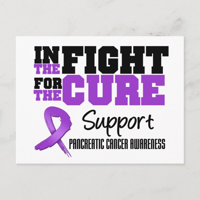 Pancreatic Cancer In The Fight For The Cure Postcard (Front)