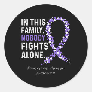 Pancreatic Cancer In This Family Nobody Fights Alo Classic Round Sticker