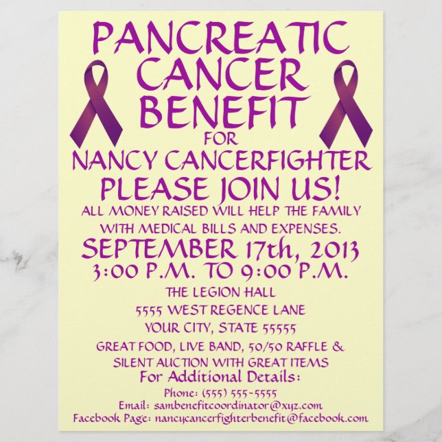 Pancreatic Cancer Patient Benefit Flyer (Front)