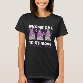Pancreatic Cancer Purple Gnome T-Shirt