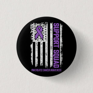 Pancreatic Cancer Support Squad Pancreatic Cancer 1 Inch Round Button